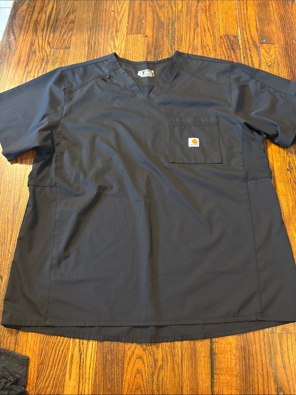🎉Like New! Carhartt Men's Black V-Neck Work Scrub Top